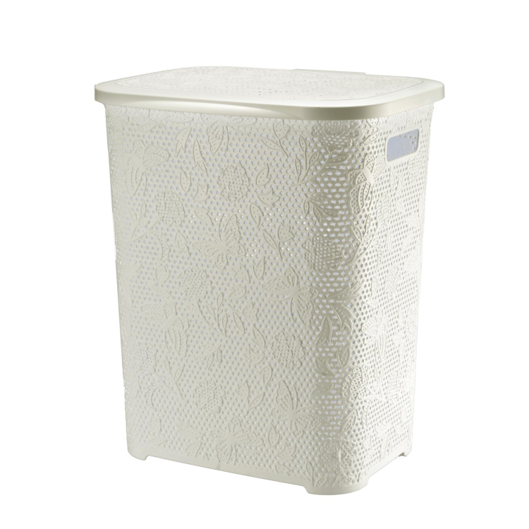 Kosz na bieliznę 55l FANCY, krem